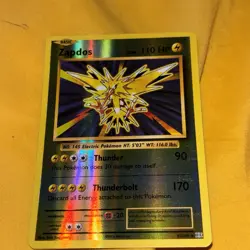 Pokemon Card Zapdos 42/108 XY Evolutions Holo Rare L/P - Image 1