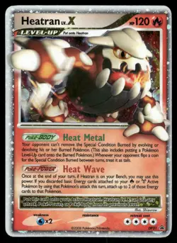Pokemon Cards Heatran LV.X DP31 DP Black Star Promos Promo LP - Image 1
