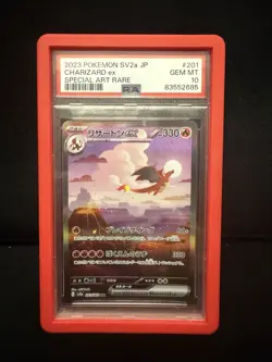Pokemon Charizard ex 201/165 SV2a Card 151 Special Art Rare Holo Japanese PSA 10 - Image 1