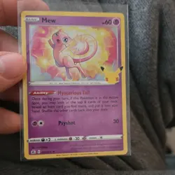 Pokemon TCG Mew Celebrations 011/025 Holo Rare Psychic Type 60 HP Psyshot Card - Image 1