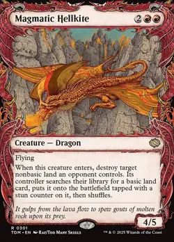 MTG MAGMATIC HELLKITE 301 EXC - NIBBIO INFERNALE MAGMATICO - TDM X EN - MAGIC - Image 1