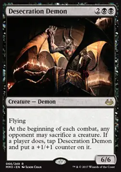 MTG DESECRATION DEMON EXC - DEMONE DELLA PROFANAZIONE - MMA3 - MAGIC - Image 1
