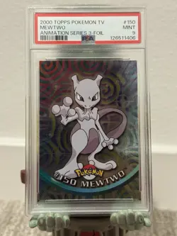 Topps Pokemon TV Mewtwo Foil #150 PSA 9 - Image 1