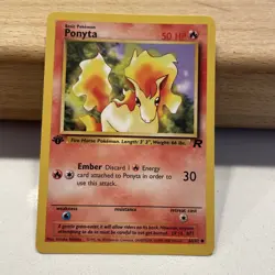 Pokemon TCG Ponyta 64/82 1st Edition Team Rocket common WOTC vintage - Image 5