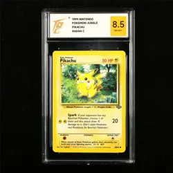 TQG 8.5 NM-MT+ 1999 Pokemon ENG Pikachu 60/64 C - Image 1