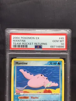 Pokemon Cards: EX Team Rocket Returns Uncommon: Mantine 45/109: PSA 10 - Image 3