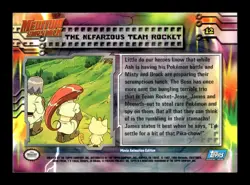 🦉 1999 Topps Pokemon Mewtwo Strikes Back 12 Nefarious Team Rocket Blue Logo - Image 2