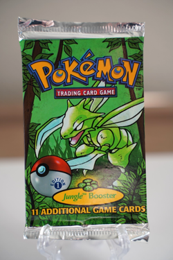 21.20g Pokemon 1999 Jungle 1st Edition Booster Pack Scythers Vintage WOTC Sealed - Image 2