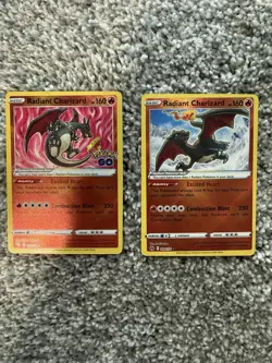 Pokemon Radiant Charizard Crown Zenith 020/159 Pokemon Go 011/078 - Image 1