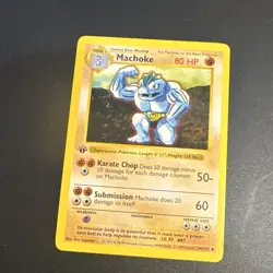 Pokemon TCG Machoke 1st Edition Shadowless Base Set - Image 1