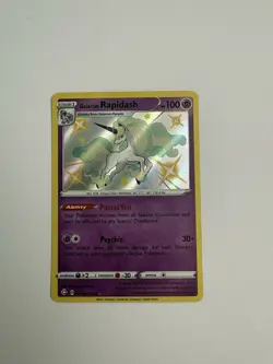 Pokemon TCG Galarian Rapidash SV048/SV122 Shiny Holo Rare Shining Fates - Image 1