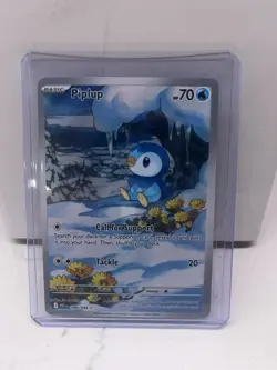 Piplup 98/94, Phantasmal Flames Full Art Holo Illustration Rare, Pokemon TCG, NM - Image 1