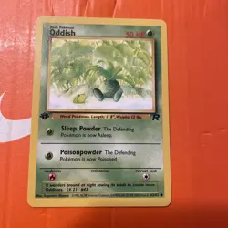 Pokemon TCG Oddish 63/82 1st Edition Team Rocket Common WOTC vintage - Image 3