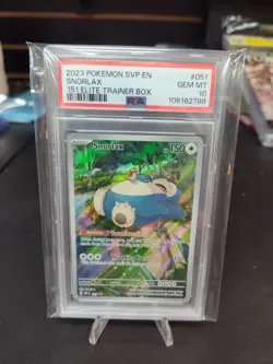 2023 POKEMON SVP EN-SV BLACK STAR PROMO 151 ELITE TRAINER BOX SNORLAX PSA 10 - Image 1