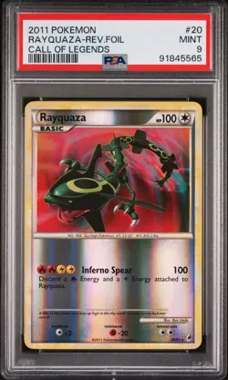 PSA 9 Pokemon TCG Rayquaza Call Of Legends 20/95 Reverse Holo Rare - Image 1