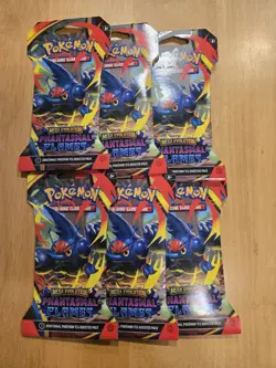 Pokemon Phantasmal Flames Sleeved Booster Pack Lot of 6 | Factory Sealed - Image 1