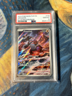 Pokemon TCG - Groudon 199/182 IR Illustration Rare Paradox Rift PSA 10 - Image 1