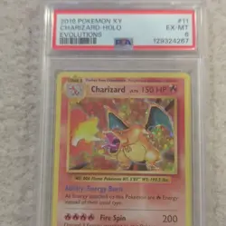 Pokemon Charizard 11/108 Evolutions Holo Rare 2016 PSA EX-MT Graded - Image 1