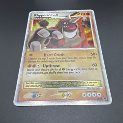 Pokemon TCG Rhyperior LV.X DP29 Diamond Pearl Black Star Holo LP EXCELLENT - Image 3