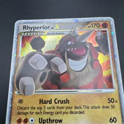 Pokemon TCG Rhyperior LV.X DP29 Diamond Pearl Black Star Holo LP EXCELLENT - Image 5