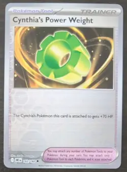 Cynthia's Power Weight 162/182 Reverse Holo Uncommon Pokemon TCG Destined Rivals - Image 3
