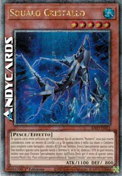 SQUALO CRISTALLO • (Crystal Shark) • Quarter Century • RA03 IT031 • 1Ed • Yugioh - Image 1
