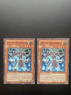 Yugioh Spirit Of The Six Samurai GLAS-EN033 Unlimited Edition Common MP X2 - Image 1