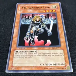 D.D. Warrior Lady SD5-EN011 Common 1st Edition LP+ - Image 2