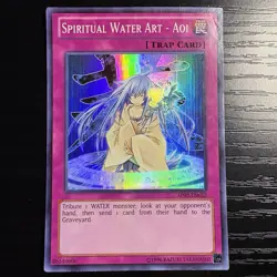Spiritual Water Art - Aoi Unlimited Super Rare Astral Pack 2 AP02-EN012 DMG - Image 1