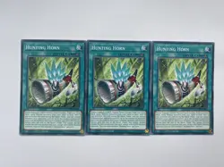 Yu Gi Oh - 3x DOOD-EN086 Hunting Horn - Common - Image 1