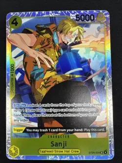 One Piece Sanji ST29-004 SR Card Egghead Starter Deck English - Image 1
