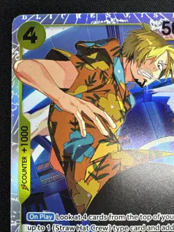 One Piece Sanji ST29-004 SR Card Egghead Starter Deck English - Image 2
