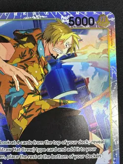 One Piece Sanji ST29-004 SR Card Egghead Starter Deck English - Image 3