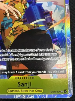 One Piece Sanji ST29-004 SR Card Egghead Starter Deck English - Image 4