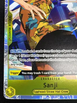 One Piece Sanji ST29-004 SR Card Egghead Starter Deck English - Image 5