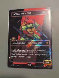 MTG Raphael, the Muscle Surge Foil Borderless 8-Bit Pixel Art MTG Card 0091 - Image 2