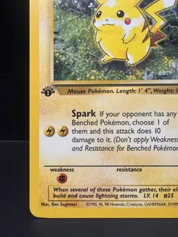 Pikachu 1st Edition Jungle 60/64 Vintage Pokemon Card - Image 5