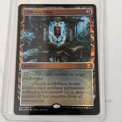 Magic the Gathering Kaladesh Inventions Oblivion Stone Foil Card 2017 - Image 1