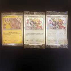 Pokemon Pikachu At The Museum Jumbo Card + Terapagos & Friends Promo NEW SEALED✅ - Image 1