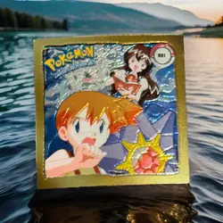 Misty R01, NM, Gold Bordered Holo, Artbox Series 1, 1999 Sticker, Pokemon Cards - Image 1