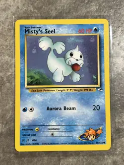 Misty's Seel 088/132 Pokemon TCG Gym Heroes WOTC Vintage Card (Light Play) LP1 - Image 1