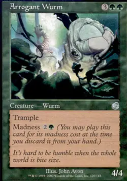 Arrogant Wurm - Medium Play MTG Torment - Image 1