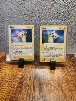Plusle 6/12 & Minun 6/12 Holo Pokemon Card Near Mint - Image 1