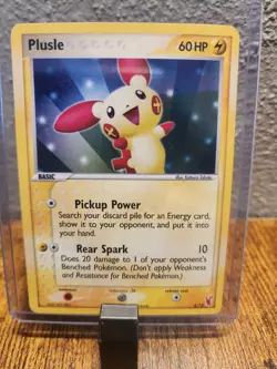 Plusle 6/12 & Minun 6/12 Holo Pokemon Card Near Mint - Image 2