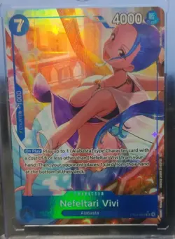 One Piece CCG Nefeltari Vivi Alabasta Foil Character Card EB04-025 4000 Power - Image 1