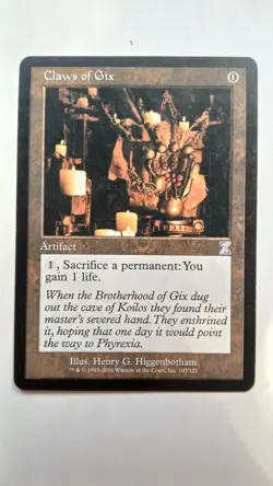 MTG 1x Claws of Gix / Time Spiral "Timeshifted" / LP / English / Magic - Image 1