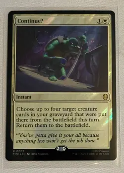 Magic the Gathering - ContinueU SURGE FOIL - #0007 - RARE - TMNT - Mint - Image 1
