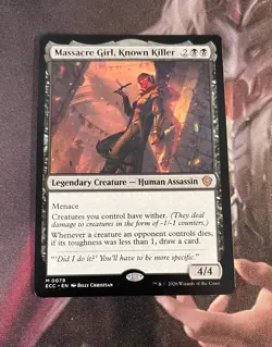 MtG Custom Commander Mono Black Deck - Massacre Girl, Known Killer - Bracket 2 - Image 1