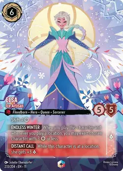 Elsa - Ice Artisan (Enchanted) - Near Mint Holofoil Lorcana - Image 1