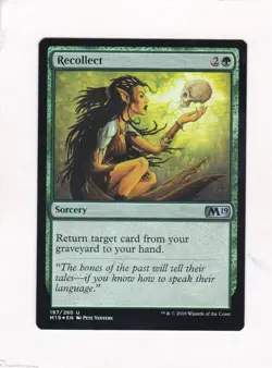 Magic: MTG: M2019: Recollect **Foil** - Image 1
